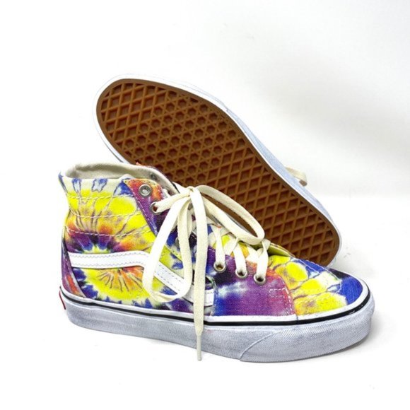 💖MEGA SALE💖Vans Sk8-Hi Women Tapered Washed Eie Bye Multicolor   VN0A4U1619X - Picture 4 of 9